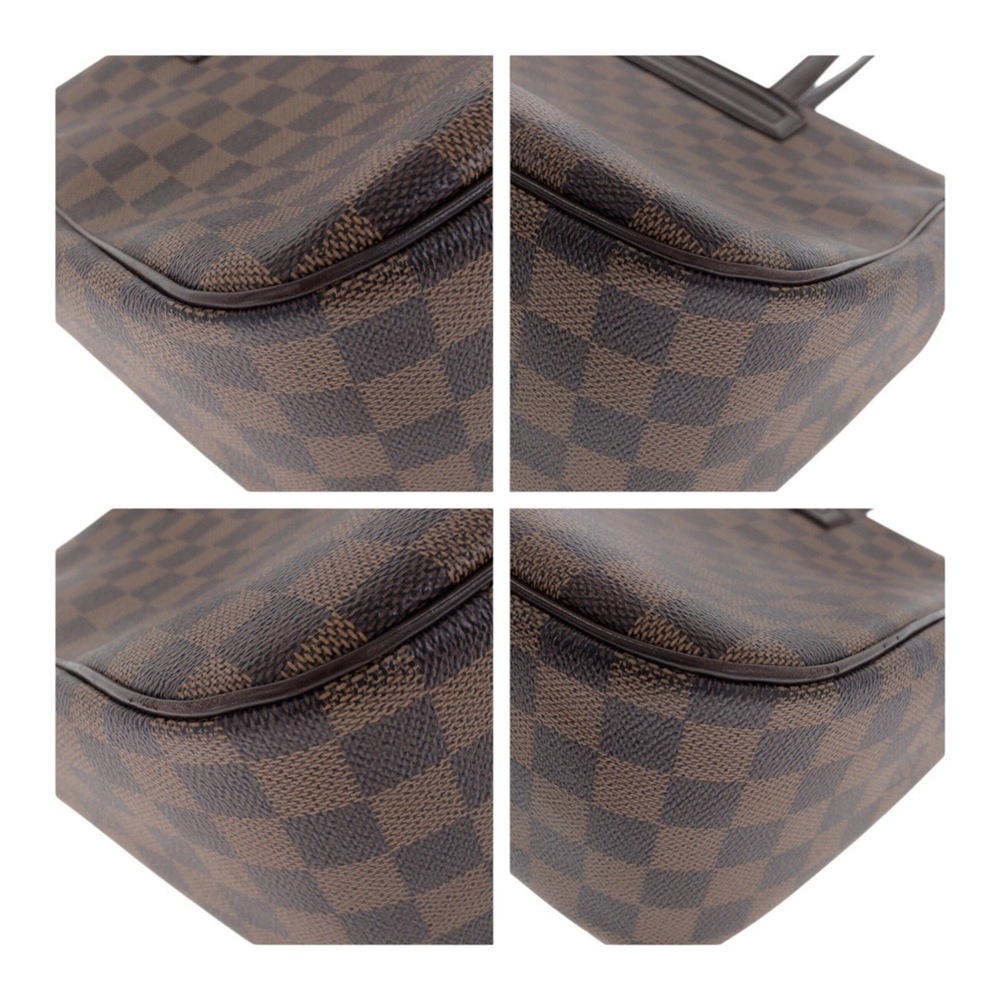 LOUIS VUITTON Authentic Brown Damier Leather Shoulder Bag - Picture 3 of 10